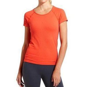 Athleta Women's Orange Short Sleeve Tee